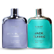 100 ML Jack Classic Black & 100 ML Jack Classic Blue Perfume Combo