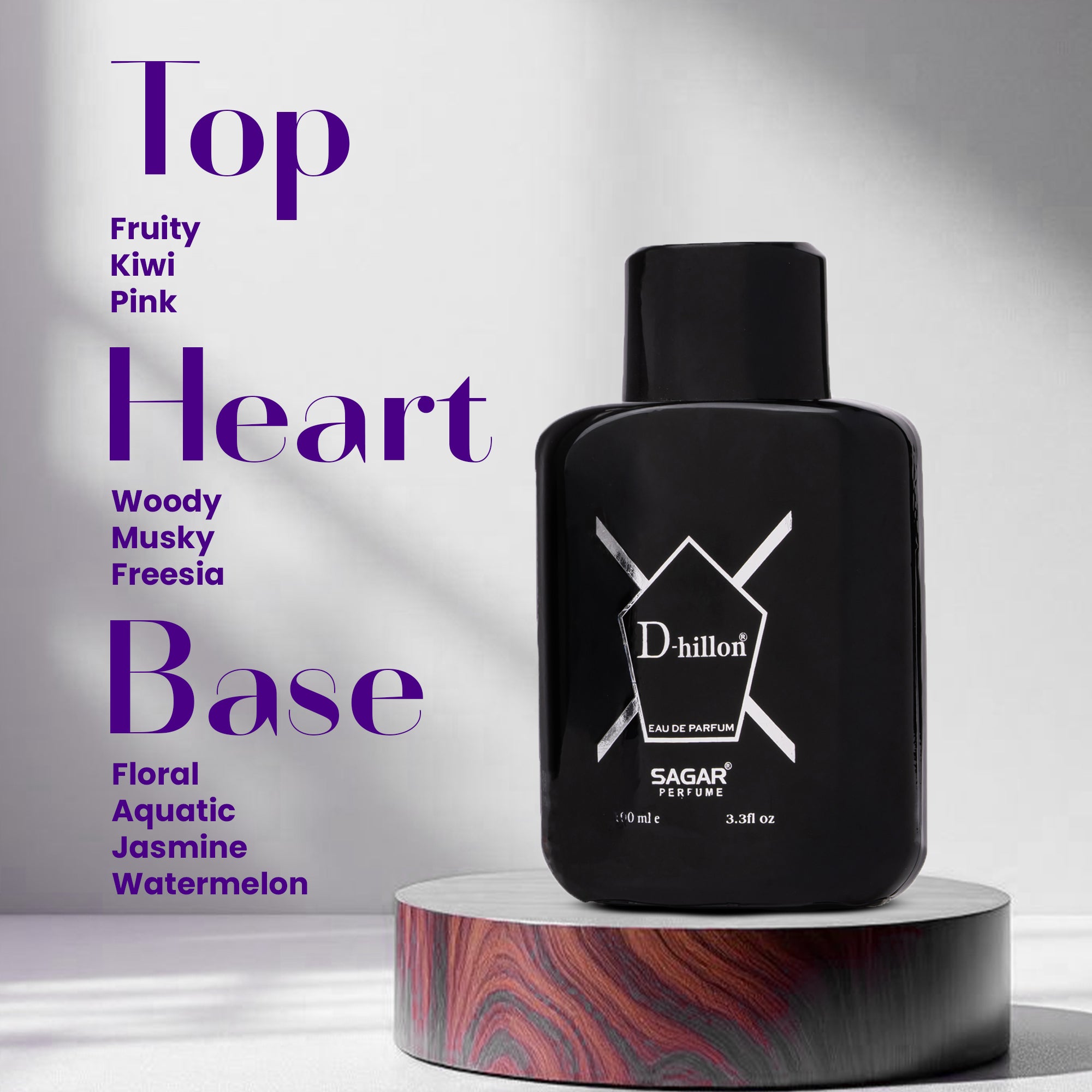 D-hillon Black Perfume - 100ml