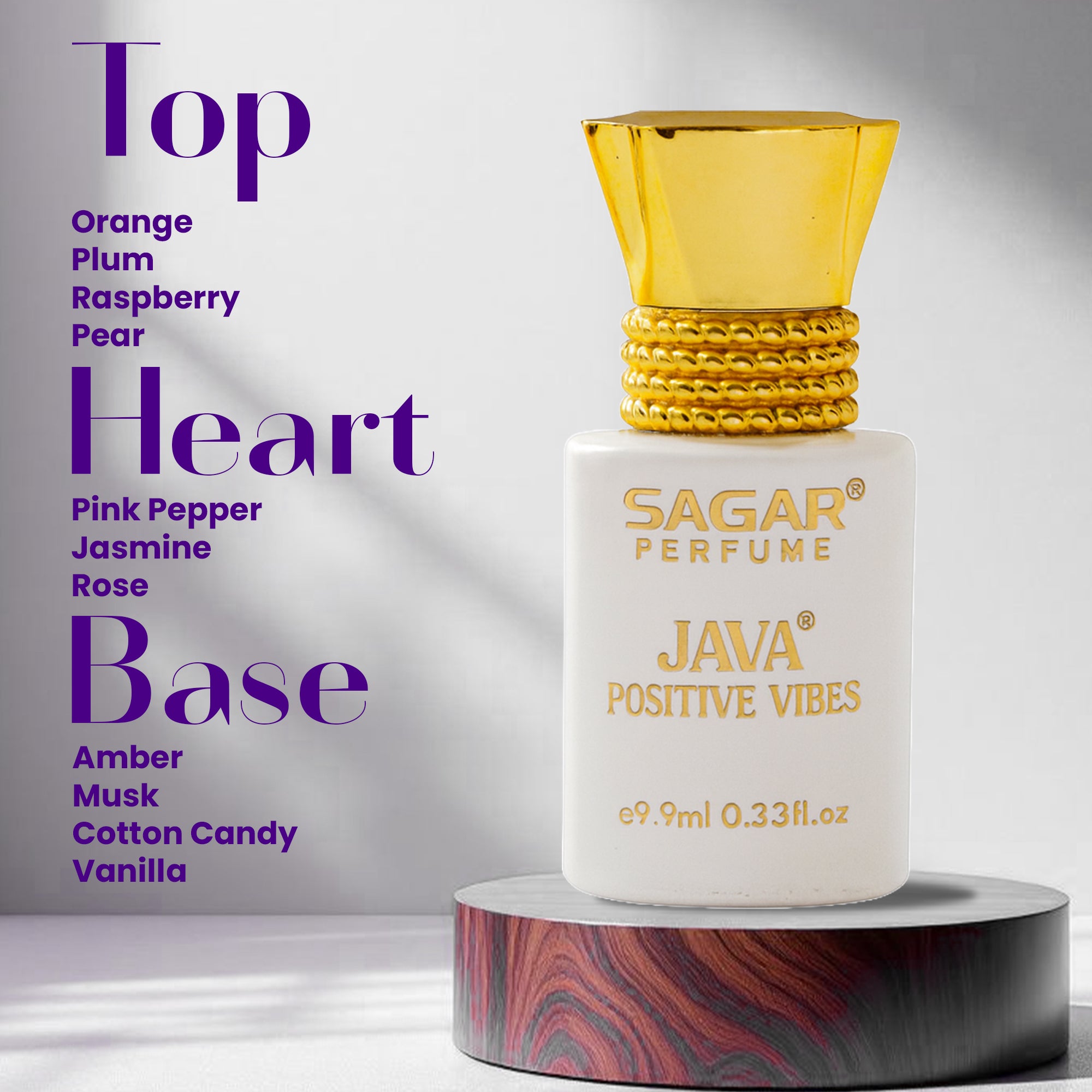 Java Positive Vibe – Premium Attar (9.9 ml) Positive Energy, All-Day Performance