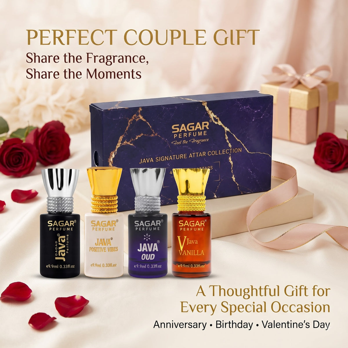 Java Signature Attar Collection – 4 Premium Attars | 10ml Each
