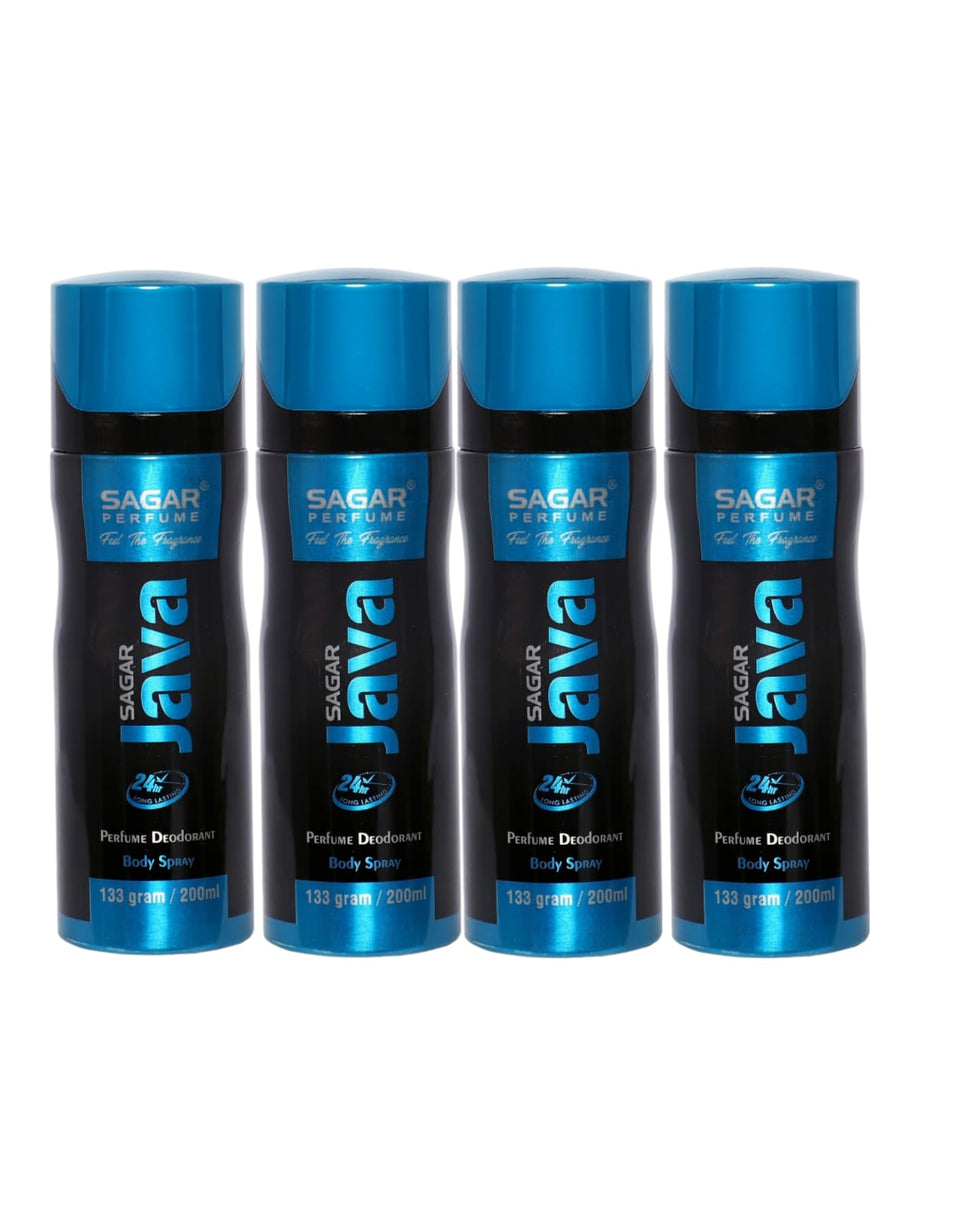 Java Blue Cologne 4 Pcs Deodorant Java Combo – sagar Perfume