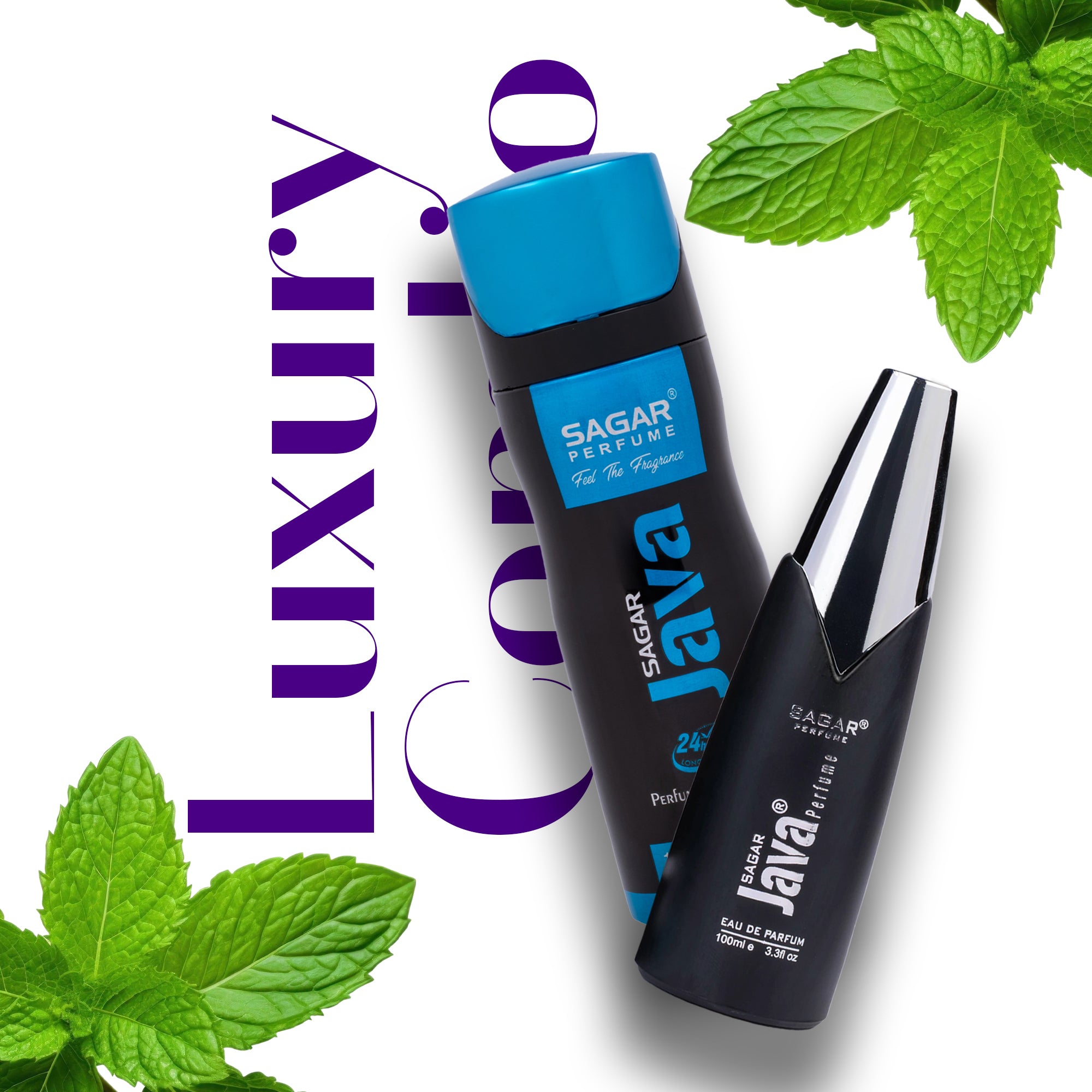 Java Blue Cologne Java Long-Lasting Perfume (100ml) & Body Deodorant (150ml) Combo ...