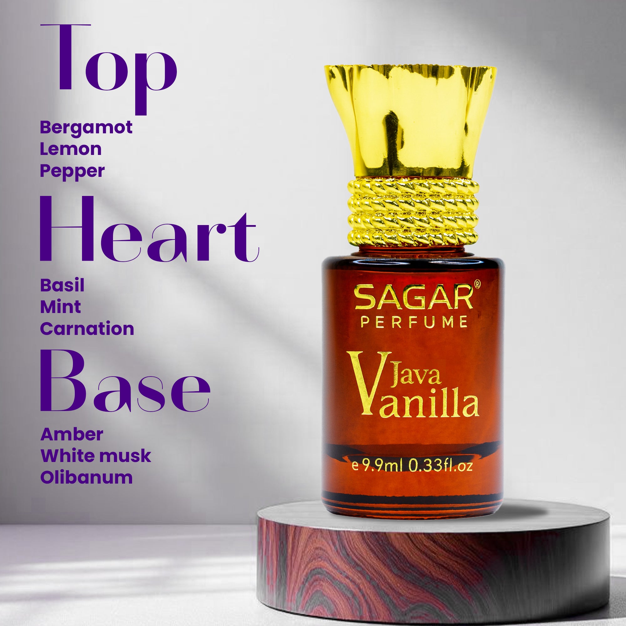 Java Vanilla – Sweet Eau Attar (9.9 ml) Tagline - Soft, Sweet, and Long Lasting