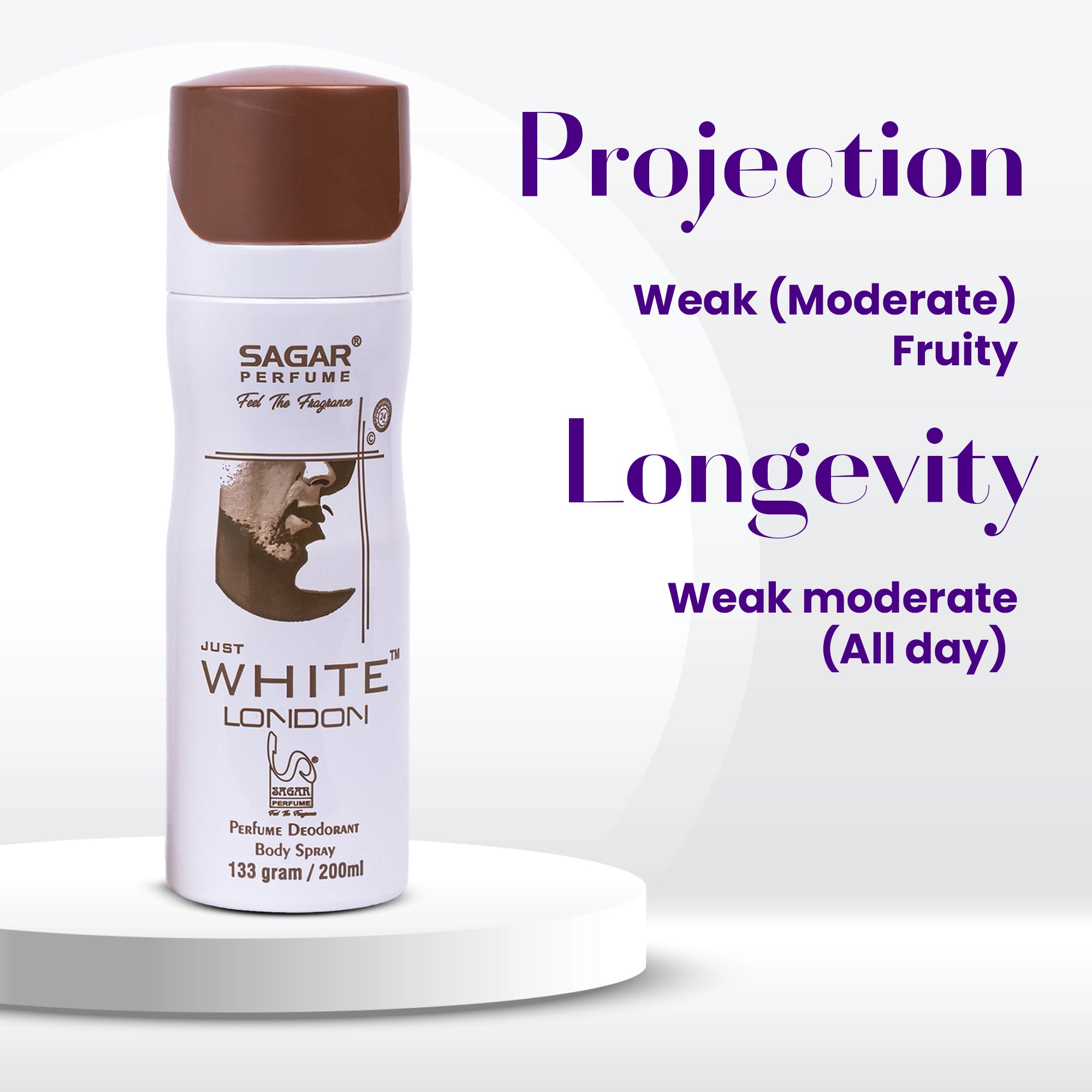 Just White London Deodorant - 200ml